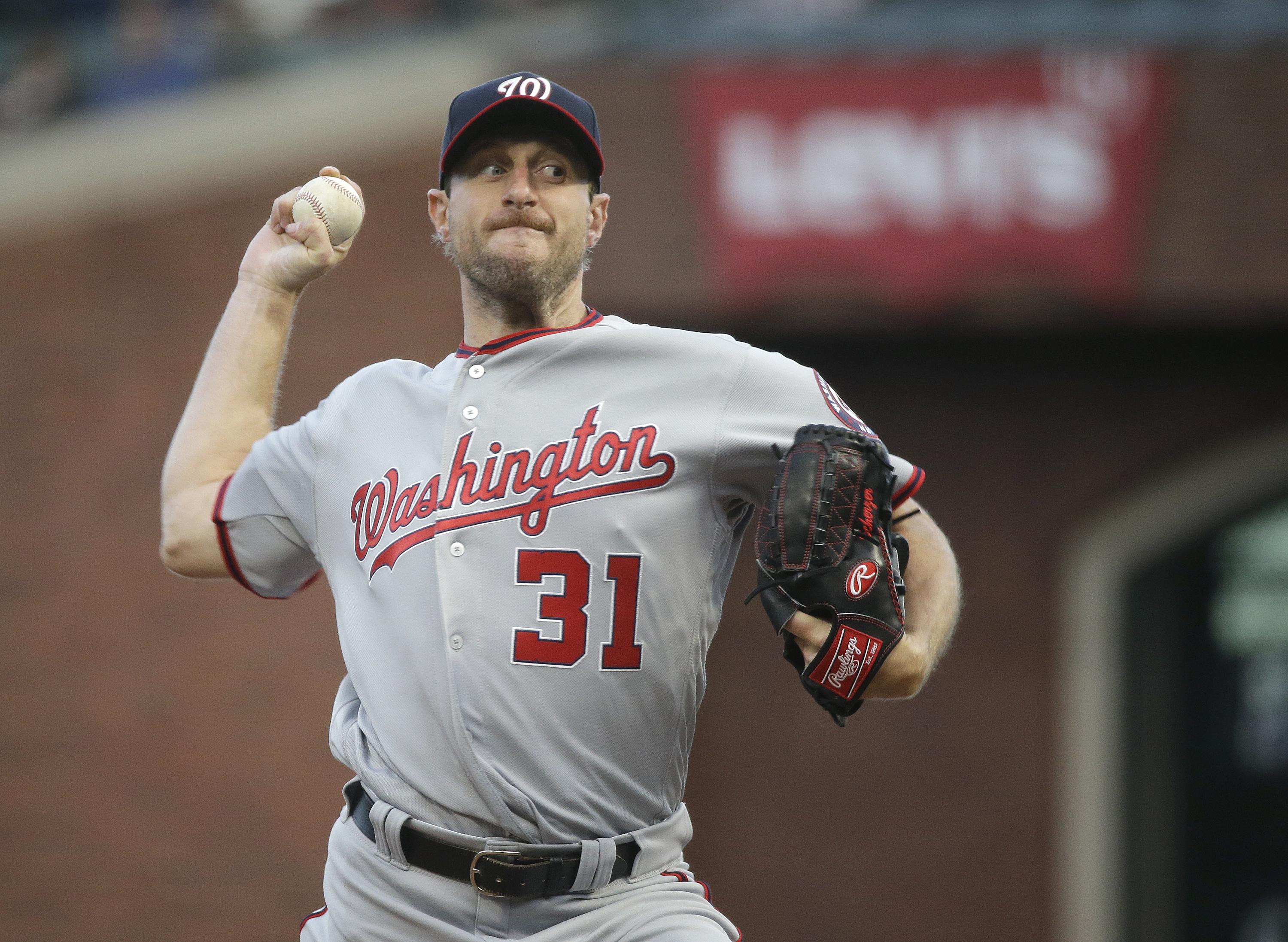 Max Scherzer strikes out 11 in 5-hitter as Nationals sweep Giants